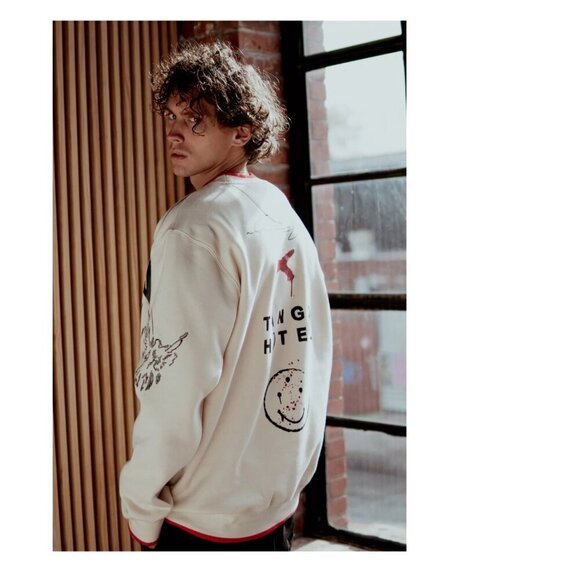 TANGO HOTEL Men's Isaac Pelayo Crewneck Graphic Sweatshirt M NWT - Picture 3 of 4